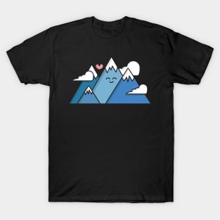 Mountain Lover - Kawaii Happy Mountain T-Shirt